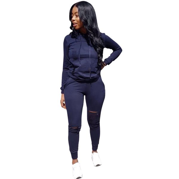 two set fall piece outfits for pants and hooded casual 2 peice sets women clothes x0923, Gray
two set fall piece outfits for pants and hooded casual 2 peice sets women clothes x0923, Gray