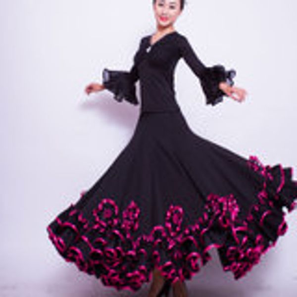 ballroom dance dress for dancing design woman modern waltz tango dance skirt /standard ballroom competition costumes, Black;red
ballroom dance dress for dancing design woman modern waltz tango dance skirt /standard ballroom competition costumes, Black;red