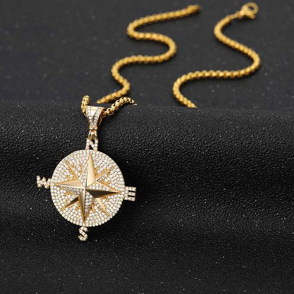 large round compass zircon gold necklace for women man hip hop goth kpop jewelry pendant retro gift punk neck chains wholesale, Silver
large round compass zircon gold necklace for women man hip hop goth kpop jewelry pendant retro gift punk neck chains wholesale, Silver