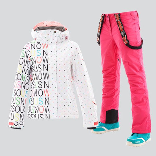 gsou snow women ski suit snowboard jacket pant letter style windproof waterproof winter clothing trouser hooded female sport set
gsou snow women ski suit snowboard jacket pant letter style windproof waterproof winter clothing trouser hooded female sport set