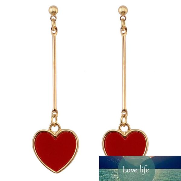 2 style korea style gold plated red acrylic heart stud dangle earrings women girl's jewelry, Silver
2 style korea style gold plated red acrylic heart stud dangle earrings women girl's jewelry, Silver