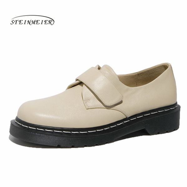 women flats single oxford shoes 2020 genuine leather flat platform fashion shoes for woman brogues slipon buckle, Black
women flats single oxford shoes 2020 genuine leather flat platform fashion shoes for woman brogues slipon buckle, Black