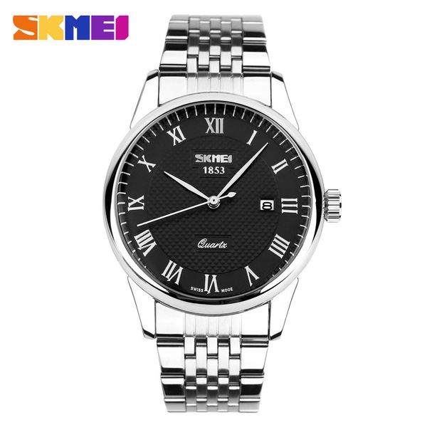 skmei couple watch women men stainless steel date lover gift fashion quartz wrist watch relogio feminino 9058, Slivery;brown
skmei couple watch women men stainless steel date lover gift fashion quartz wrist watch relogio feminino 9058, Slivery;brown