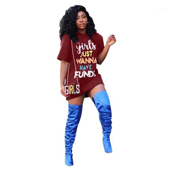 designer tshirt dresses clothing women casual dress letters girls have funds, Black;gray
designer tshirt dresses clothing women casual dress letters girls have funds, Black;gray