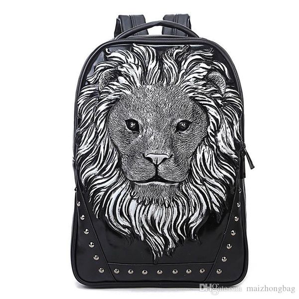 2017 New fashion 3D Lion head pattern man women backpack travel school personality bag computer002
2017 New fashion 3D Lion head pattern man women backpack travel school personality bag computer002