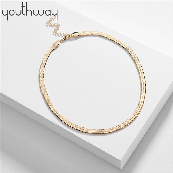 minimalist gold snake chain necklace simple punk choker necklaces for women statement fashion jewelry couple necklace, Silver
minimalist gold snake chain necklace simple punk choker necklaces for women statement fashion jewelry couple necklace, Silver