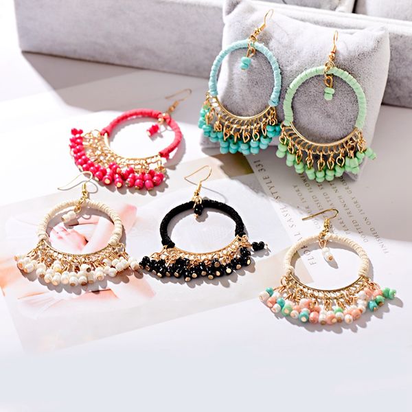 dangle & chandelier 6 color acrylic beads tassel hanging earrings for women handmade ethnic brincos big round line wedding jewelry, Silver
dangle & chandelier 6 color acrylic beads tassel hanging earrings for women handmade ethnic brincos big round line wedding jewelry, Silver
