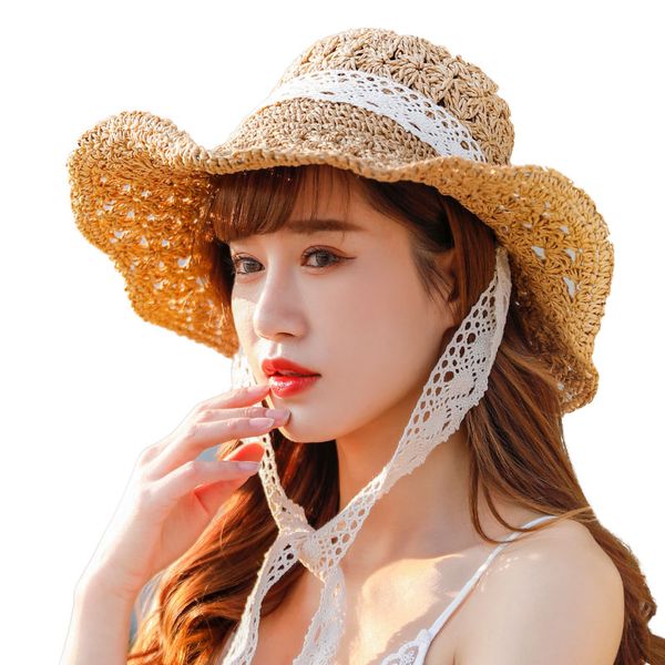 fashion women raffia grass straw sun hat elegant lady dome bucket cap lady folding wide brim sunbonnet sun-shading beach sunhat, Blue;gray
fashion women raffia grass straw sun hat elegant lady dome bucket cap lady folding wide brim sunbonnet sun-shading beach sunhat, Blue;gray