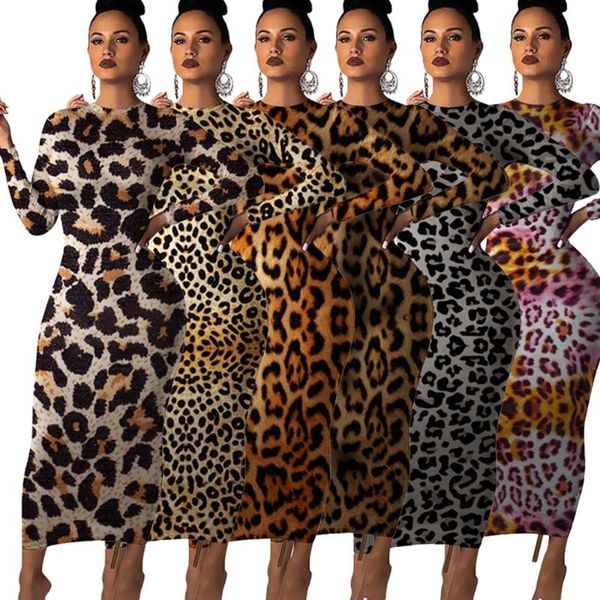 2020 autumn women leopard print long sleeve o-neck bodycon midi maxi dress female club night party long dresses vestidos gl241, Black;gray
2020 autumn women leopard print long sleeve o-neck bodycon midi maxi dress female club night party long dresses vestidos gl241, Black;gray