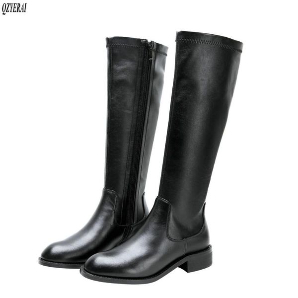 boots 2021 winter style genuine leather knee high women motorcycle stretch warm real cowhide shoes, Black
boots 2021 winter style genuine leather knee high women motorcycle stretch warm real cowhide shoes, Black