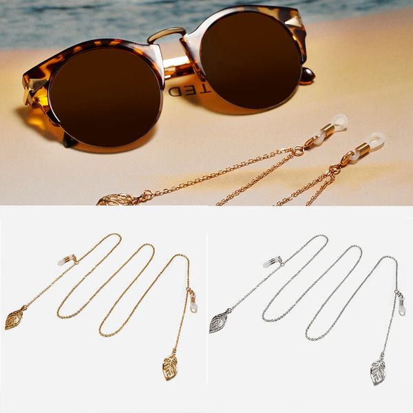 womens solid color eyeglass chains sunglasses reading glasses chain leaf eyewears cord holder gold silver neck strap rope
womens solid color eyeglass chains sunglasses reading glasses chain leaf eyewears cord holder gold silver neck strap rope