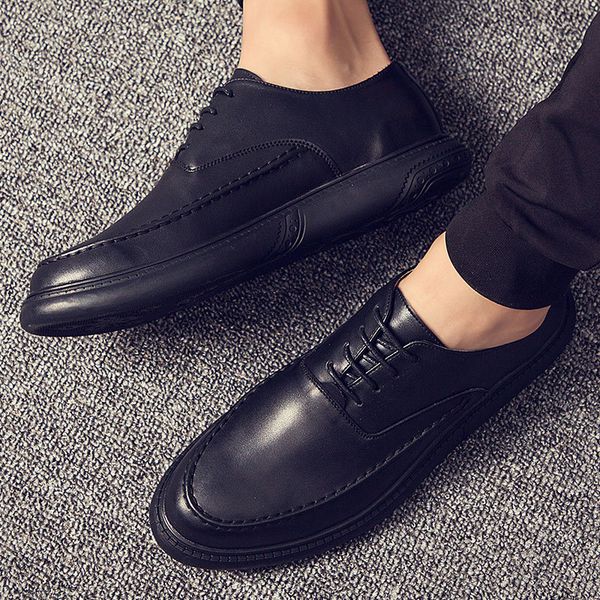 весна новых людей свадебная обувь платье обуви сплошной цвет lace-up лакированная кожа мужчины бизнес заостренные носком туфли оксфорды неск, Black
весна новых людей свадебная обувь платье обуви сплошной цвет lace-up лакированная кожа мужчины бизнес заостренные носком туфли оксфорды неск, Black