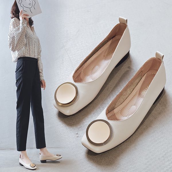 soft leather metal fashion square heel ladies pumps square toe low heel shoes basic slip-on women office dress pumps, Black
soft leather metal fashion square heel ladies pumps square toe low heel shoes basic slip-on women office dress pumps, Black