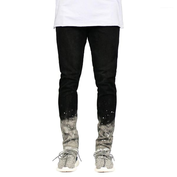 men jeans spring autumn zipper slim fit pencil pants jean trousers splashing ink designer, Blue
men jeans spring autumn zipper slim fit pencil pants jean trousers splashing ink designer, Blue