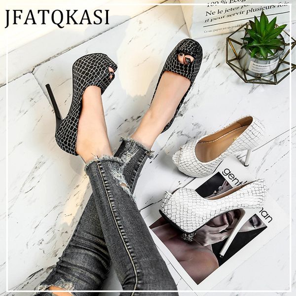 dress shoes 2021 women high heels platform summer single peep toe stone pattern woman pumps fashion brand ladies party, Black
dress shoes 2021 women high heels platform summer single peep toe stone pattern woman pumps fashion brand ladies party, Black