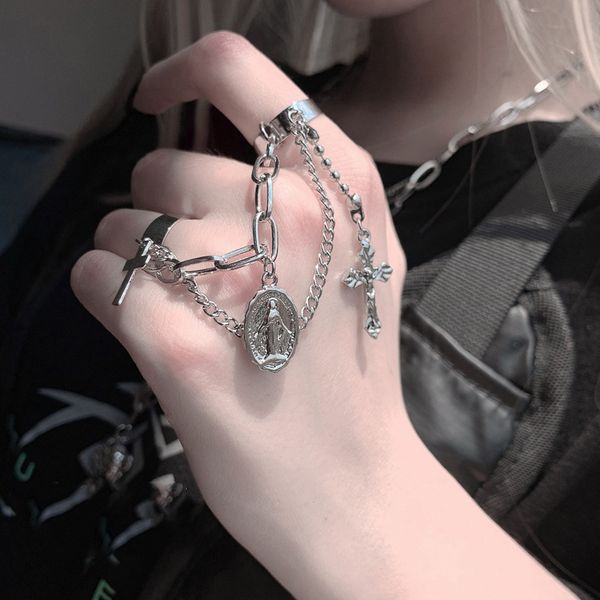 fashion couple ring madonna silver adjustable rings chain connecting alloy jesus and cross virgin mary jewelry design customization, Golden;silver
fashion couple ring madonna silver adjustable rings chain connecting alloy jesus and cross virgin mary jewelry design customization, Golden;silver