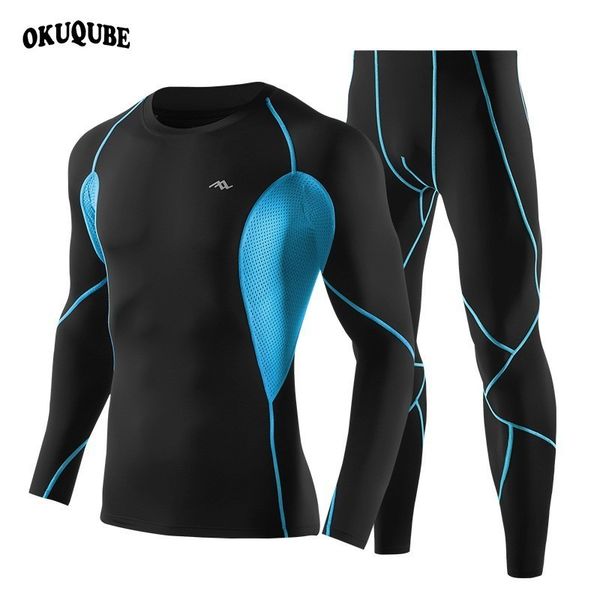 compression men sportswear long sleeve gym fitness workout clothes tracksuit elastic breathable jogging training running set man, Black;white
compression men sportswear long sleeve gym fitness workout clothes tracksuit elastic breathable jogging training running set man, Black;white