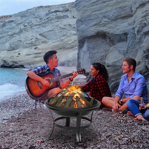 22" curved feet iron brazier wood burning fire pit decoration for backyard poolside
22" curved feet iron brazier wood burning fire pit decoration for backyard poolside