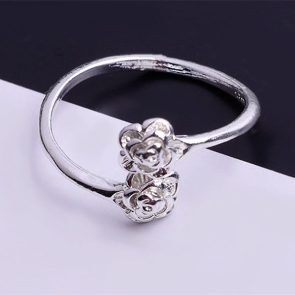 new sales silver plated open design ring two flowers leaf adjustable ring for women wedding jewelry accessories, Golden;silver
new sales silver plated open design ring two flowers leaf adjustable ring for women wedding jewelry accessories, Golden;silver