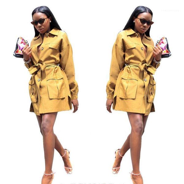 with sashes women clothing women designer trench coats fashion single breasted lapel neck loose trench coat, Tan;black
with sashes women clothing women designer trench coats fashion single breasted lapel neck loose trench coat, Tan;black