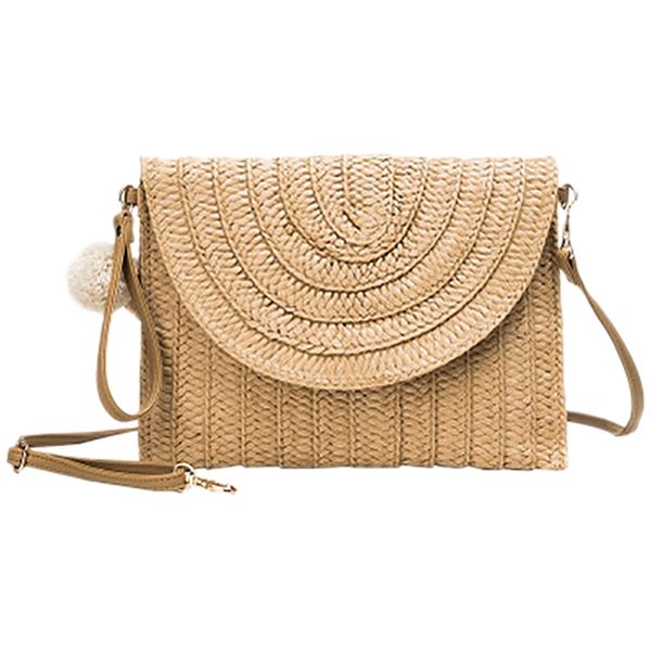 women's handbag straw bag beach woven wallet messenger bag shoulder casual handbag envelope brown
women's handbag straw bag beach woven wallet messenger bag shoulder casual handbag envelope brown