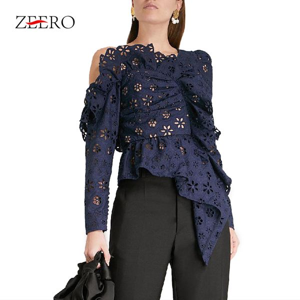lace shirts off shoulder asymmetrical womens t-shirt long sleeve hollow out female elegant summer t-shirt, White
lace shirts off shoulder asymmetrical womens t-shirt long sleeve hollow out female elegant summer t-shirt, White