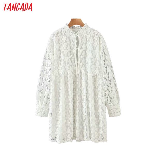 tangada women floral embroidery mini dress long sleeve back bow females loose dresses vestidos qw9 c200919, Black;pink
tangada women floral embroidery mini dress long sleeve back bow females loose dresses vestidos qw9 c200919, Black;pink