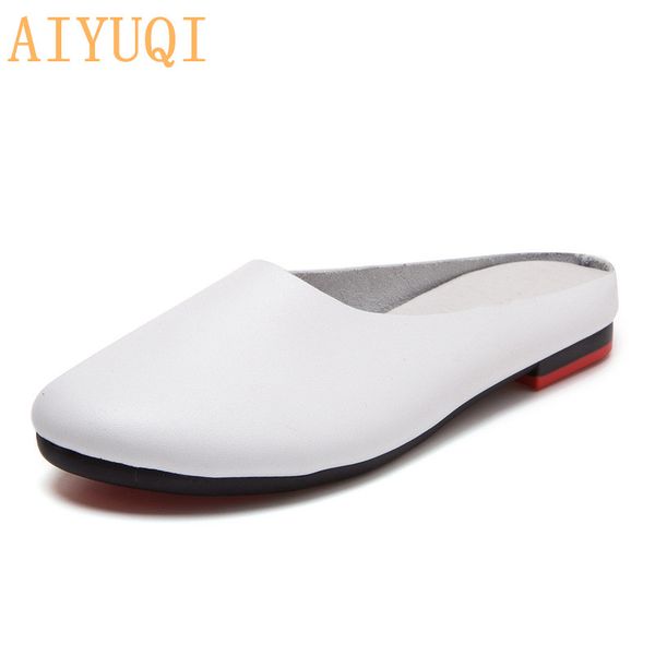 aiyuqi women slippers 2020 spring new genuine leather women shoes big size 41 42 43 flat casual summer half slippers women, Black
aiyuqi women slippers 2020 spring new genuine leather women shoes big size 41 42 43 flat casual summer half slippers women, Black