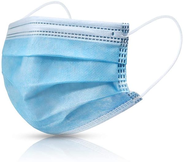 50-Pack 3-Ply Disposable Protective Masks - 3 Layer Design w/ adjustable Nose Bridge For A Full Seal - Premium Ultra Comfortable Elastic
50-Pack 3-Ply Disposable Protective Masks - 3 Layer Design w/ adjustable Nose Bridge For A Full Seal - Premium Ultra Comfortable Elastic