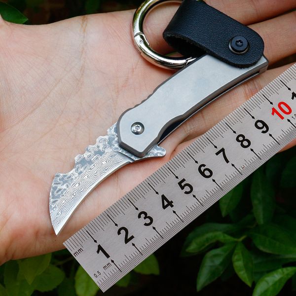 smooth opening gray titanium handle damascus sharp blade mini light weight folding pocket knife multifunction tool
smooth opening gray titanium handle damascus sharp blade mini light weight folding pocket knife multifunction tool