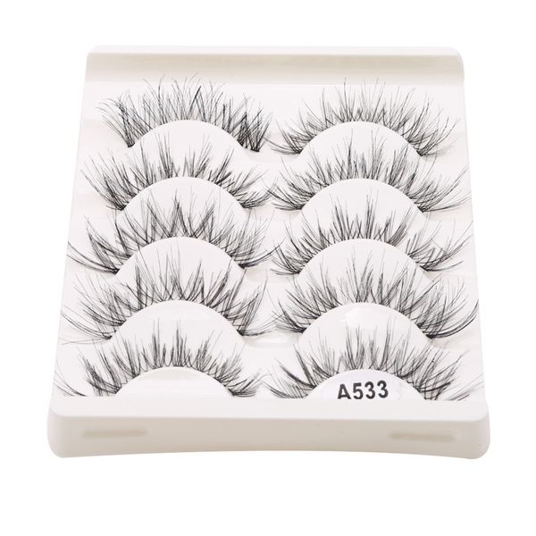 5pair/box eyelashes 3d artificial fiber long lasting lashes women volume eyelashes extension false
5pair/box eyelashes 3d artificial fiber long lasting lashes women volume eyelashes extension false