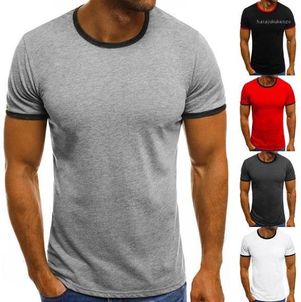 neck short sleeve tshirts mens summer comfortable panelled mens designer tshirts casual solid color crew, White;black
neck short sleeve tshirts mens summer comfortable panelled mens designer tshirts casual solid color crew, White;black