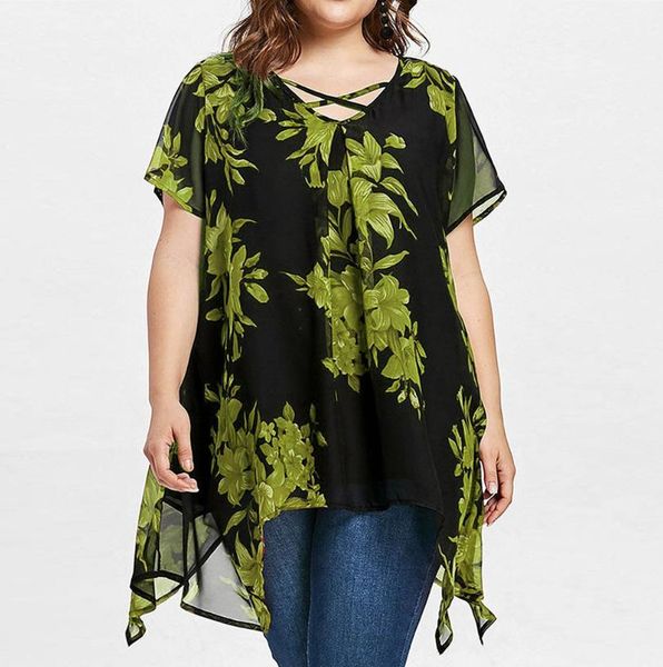layer chiffon tshirts 5xl summer designer cross floral print irregular loose tees females plus size fashion casual clothes womens double, White
layer chiffon tshirts 5xl summer designer cross floral print irregular loose tees females plus size fashion casual clothes womens double, White