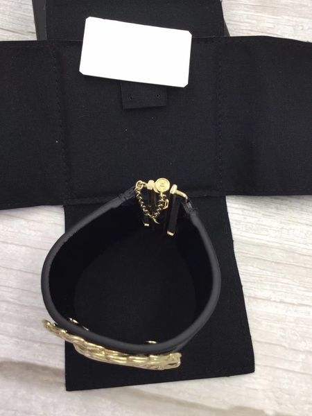 luxury women's female's ladies punk dj exaggerated real leather big logo wristband bangles cuffs bracelets ing, Black
luxury women's female's ladies punk dj exaggerated real leather big logo wristband bangles cuffs bracelets ing, Black