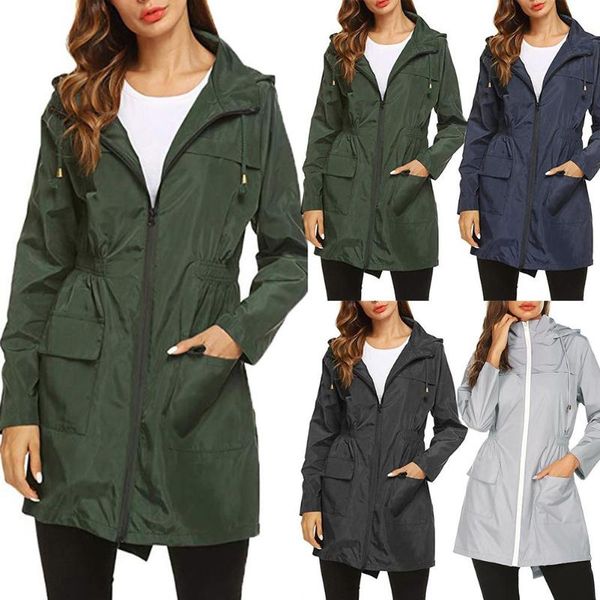women's trench coats women fashion outdoor jacket coat autumn winter climbing windproof waterproof long female hooded, Tan;black
women's trench coats women fashion outdoor jacket coat autumn winter climbing windproof waterproof long female hooded, Tan;black