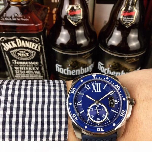 2019 luxury blue automatic 41mm mens watch business sports rubber waterproof men's watch, Slivery;brown
2019 luxury blue automatic 41mm mens watch business sports rubber waterproof men's watch, Slivery;brown