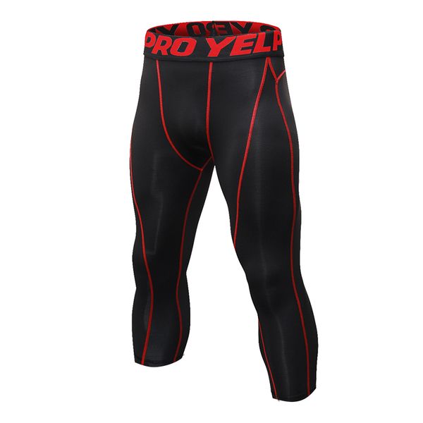 new mens compression tights 3/4 pants sports tight fitness running basketball trouser jogging leggings slim fit running pants, Black;blue
new mens compression tights 3/4 pants sports tight fitness running basketball trouser jogging leggings slim fit running pants, Black;blue