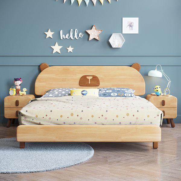 Wholesale Children's Solid Wood Bed Nordic Style Light Luxury 1.5 M 1.2 M Solid Wood Single Children's Bed