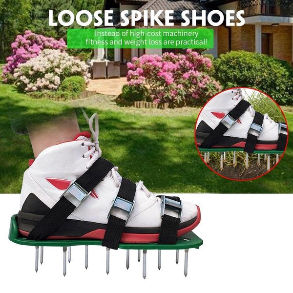 1pair lawn garden grass aerator shoes horn gardening manicure yard gardening tools walk revitalize spikes yard garden tools
1pair lawn garden grass aerator shoes horn gardening manicure yard gardening tools walk revitalize spikes yard garden tools