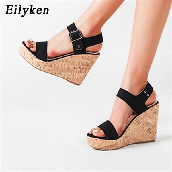 eilyken platform wedges ankle strap open toe women sandals summer gladiator roman buckle ladies leisure high heels big size 43 0922, Black
eilyken platform wedges ankle strap open toe women sandals summer gladiator roman buckle ladies leisure high heels big size 43 0922, Black