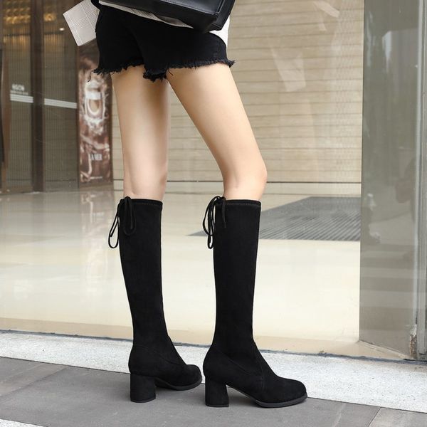 black thick heel high boots 2020 autumn / winter new fashion anti slip knee high boots
black thick heel high boots 2020 autumn / winter new fashion anti slip knee high boots