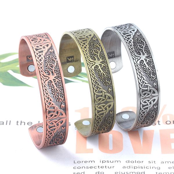 symbol wisdom tree of life bracelets jewelry viking wicca cuff celtics knot bangle silver plated magnetic for girlfriend gift, Black
symbol wisdom tree of life bracelets jewelry viking wicca cuff celtics knot bangle silver plated magnetic for girlfriend gift, Black