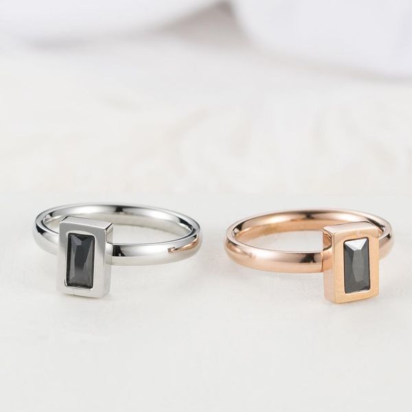 korean black square zircon lady ring simple fashion rose gold/steel color titanium steel women ring jewelry us size 5-9 anillos, Golden;silver
korean black square zircon lady ring simple fashion rose gold/steel color titanium steel women ring jewelry us size 5-9 anillos, Golden;silver