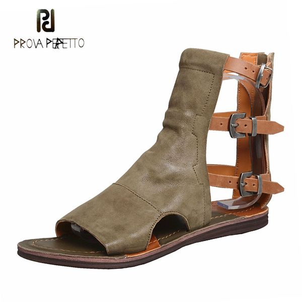 women retro real leather summer high sandals peep toe buckle strap boots sandals rome styles flat sandals, Black
women retro real leather summer high sandals peep toe buckle strap boots sandals rome styles flat sandals, Black