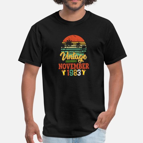 vintage november 1983 36th birthday t shirt men character short sleeve o neck male graphic comical spring family shirt, White;black
vintage november 1983 36th birthday t shirt men character short sleeve o neck male graphic comical spring family shirt, White;black