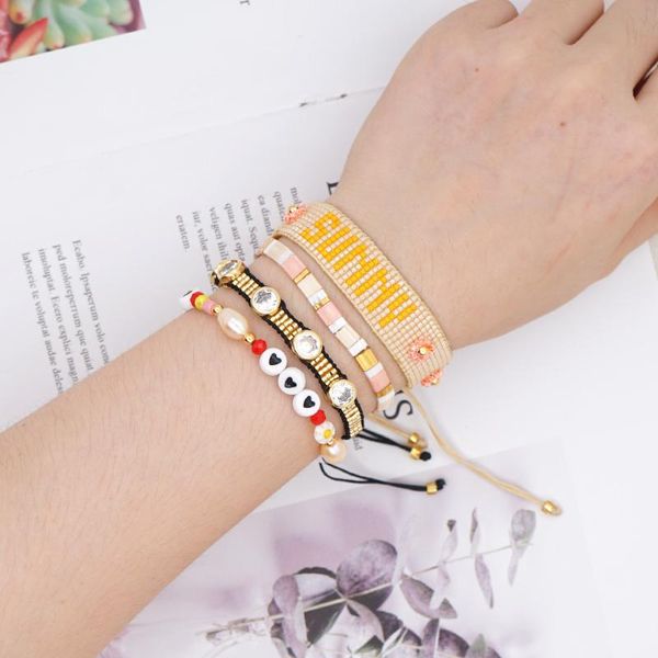 go2boho miyuki bracelet femme handmade woven letter heart jewelry tila beads bracelets for women bohemian beach jewellery, Golden;silver
go2boho miyuki bracelet femme handmade woven letter heart jewelry tila beads bracelets for women bohemian beach jewellery, Golden;silver