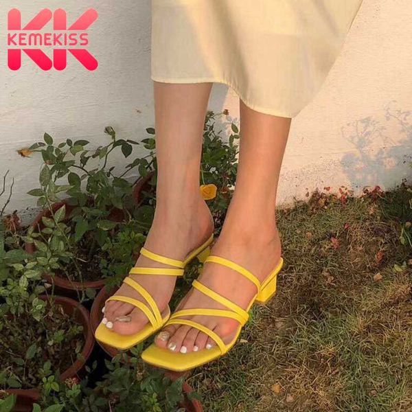 sandals kemekiss 2021 women shoes fashion open toe thick heel slip on slides outdoor ladies footwear size 35-39, Black
sandals kemekiss 2021 women shoes fashion open toe thick heel slip on slides outdoor ladies footwear size 35-39, Black