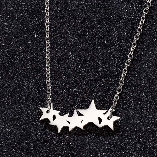 1pc cute wave stars stainless steel charms necklace men women kids making jewelry accessories two colors, Silver
1pc cute wave stars stainless steel charms necklace men women kids making jewelry accessories two colors, Silver