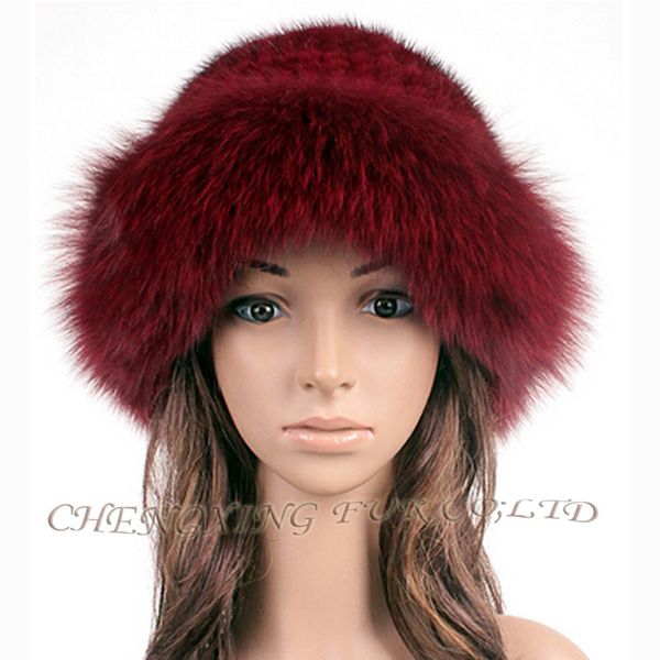 cx-c-209d hand knitted fur trim genuine wholesale fur hat, Blue;gray 
cx-c-209d hand knitted fur trim genuine wholesale fur hat, Blue;gray