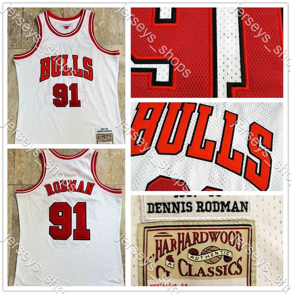 men basketball chicago bulls 91 rodman intensive dennis embroidery mitchell&ness hardwoods classics player jersey white, Black;red
men basketball chicago bulls 91 rodman intensive dennis embroidery mitchell&ness hardwoods classics player jersey white, Black;red